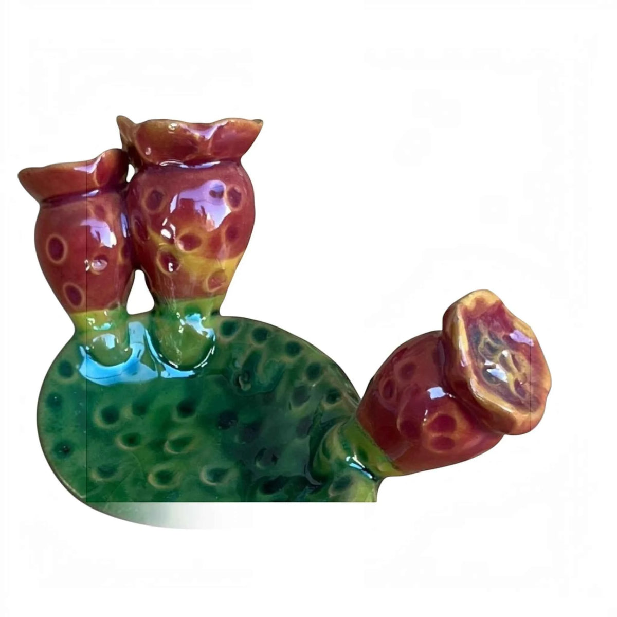 Vassoio Pala Fico d'India in Ceramica Artigianale Pugliese – Fatto a Mano
