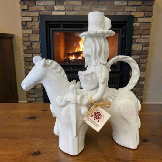 Cavaliere Ibrido – Portacandele in Ceramica