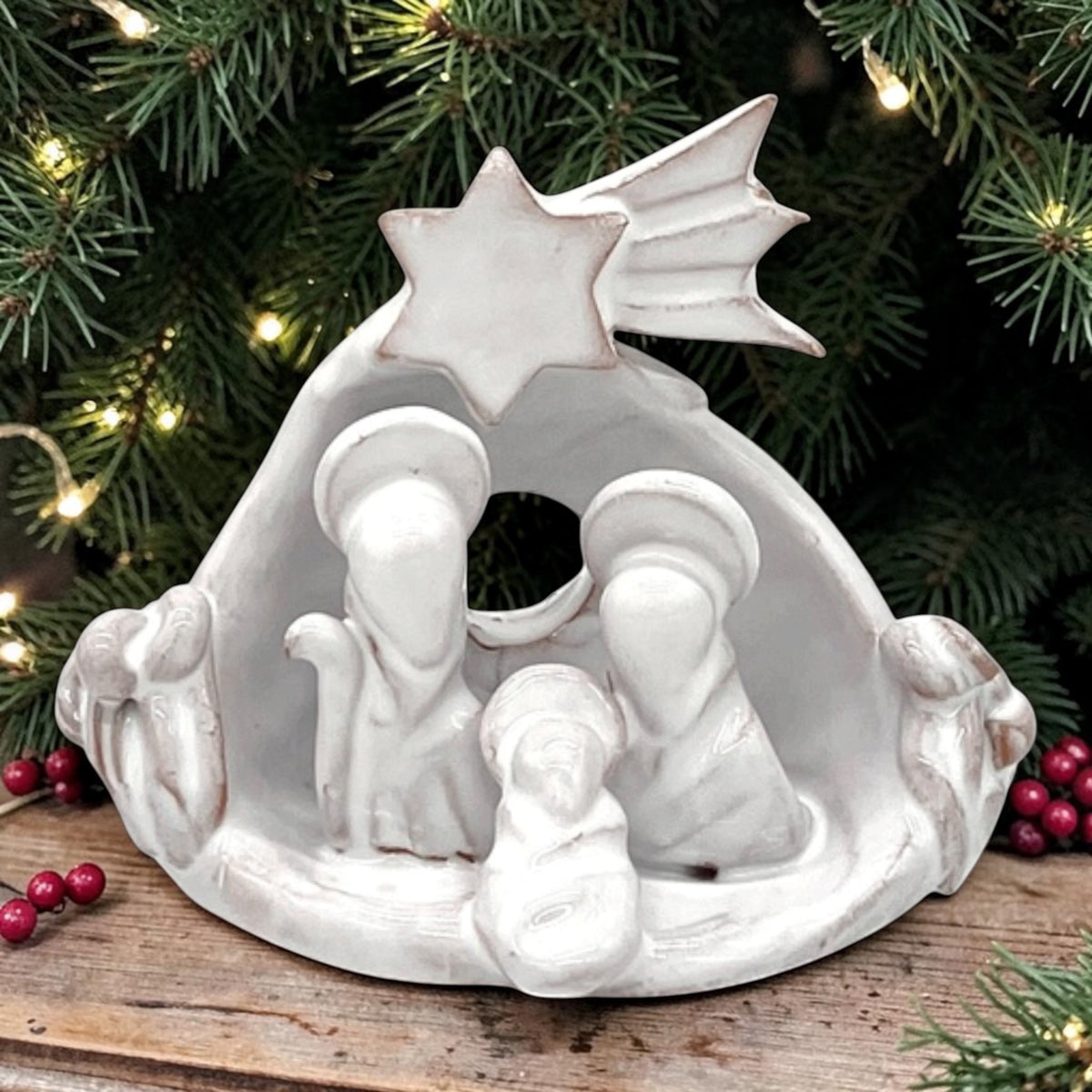Piccolo Presepe in ceramica artigianale fatto a mano