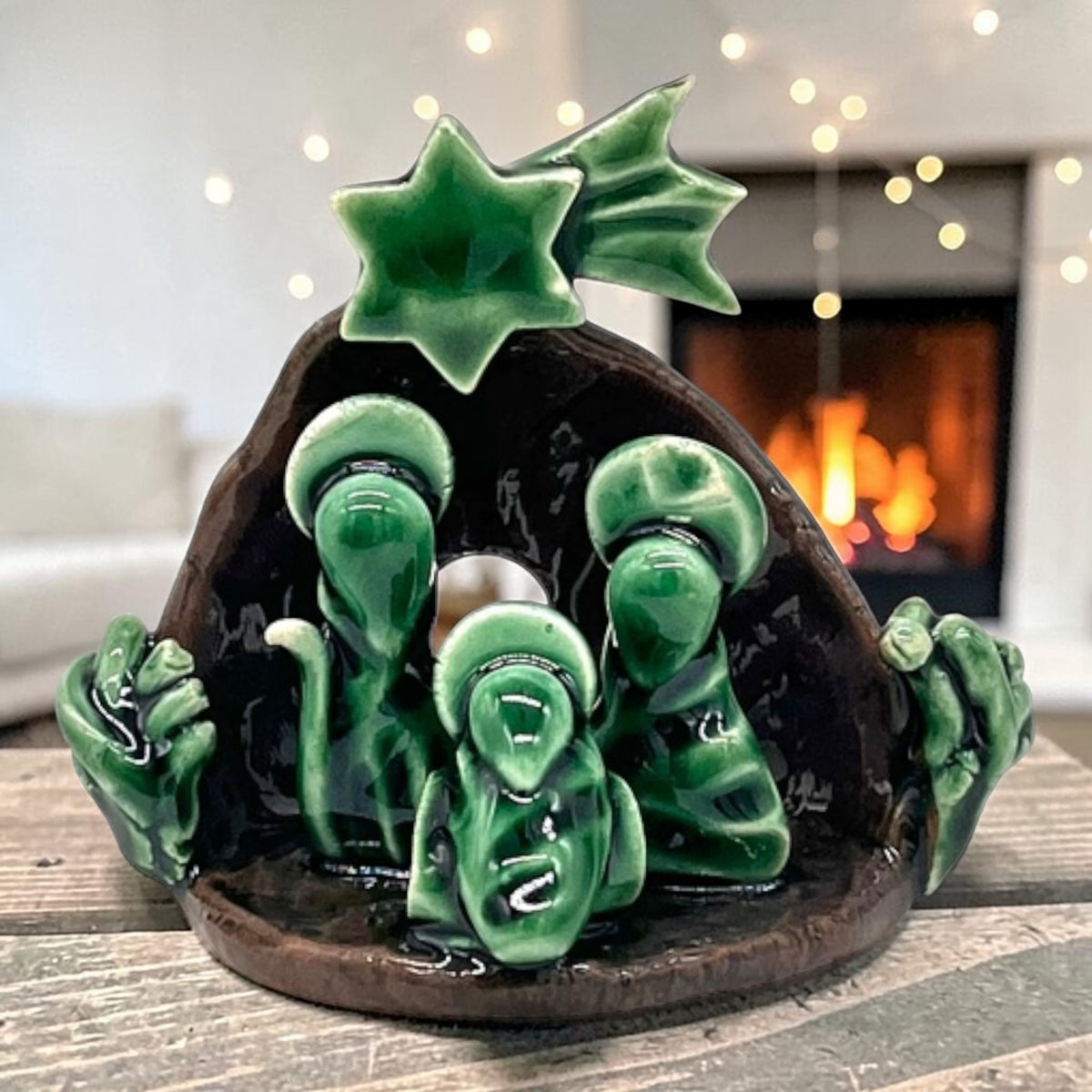 Piccolo Presepe in ceramica artigianale fatto a mano