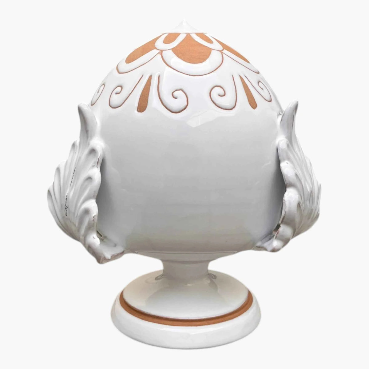 Pumo 20 cm — Volute Barocche | Maiolica Graffita Artigianale Puglia