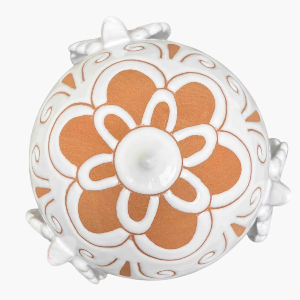 Pumo 20 cm — Volute Barocche | Maiolica Graffita Artigianale Puglia