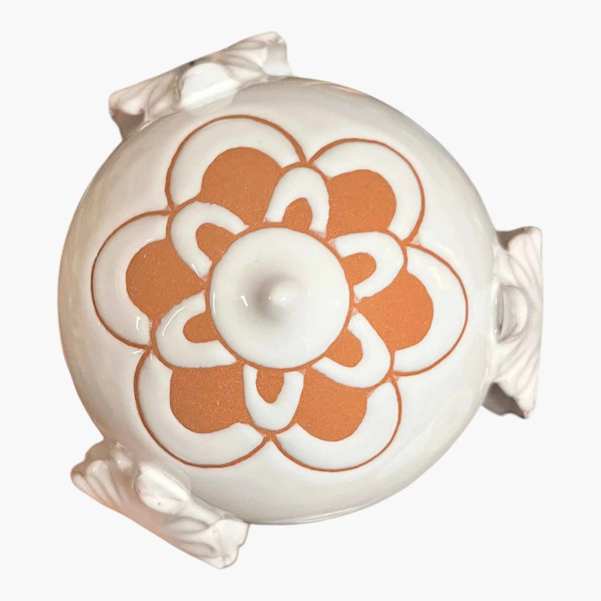 Pumo 13 cm — Foglie di Acanto | Maiolica Incisa Artigianale Puglia