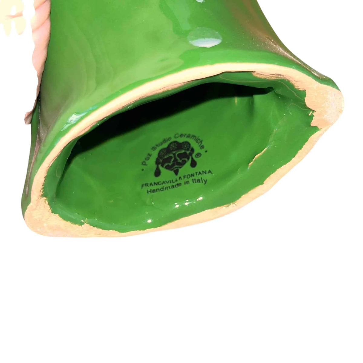 Cavaliere Ibrido Verde – Portacandele in Ceramica Smaltata