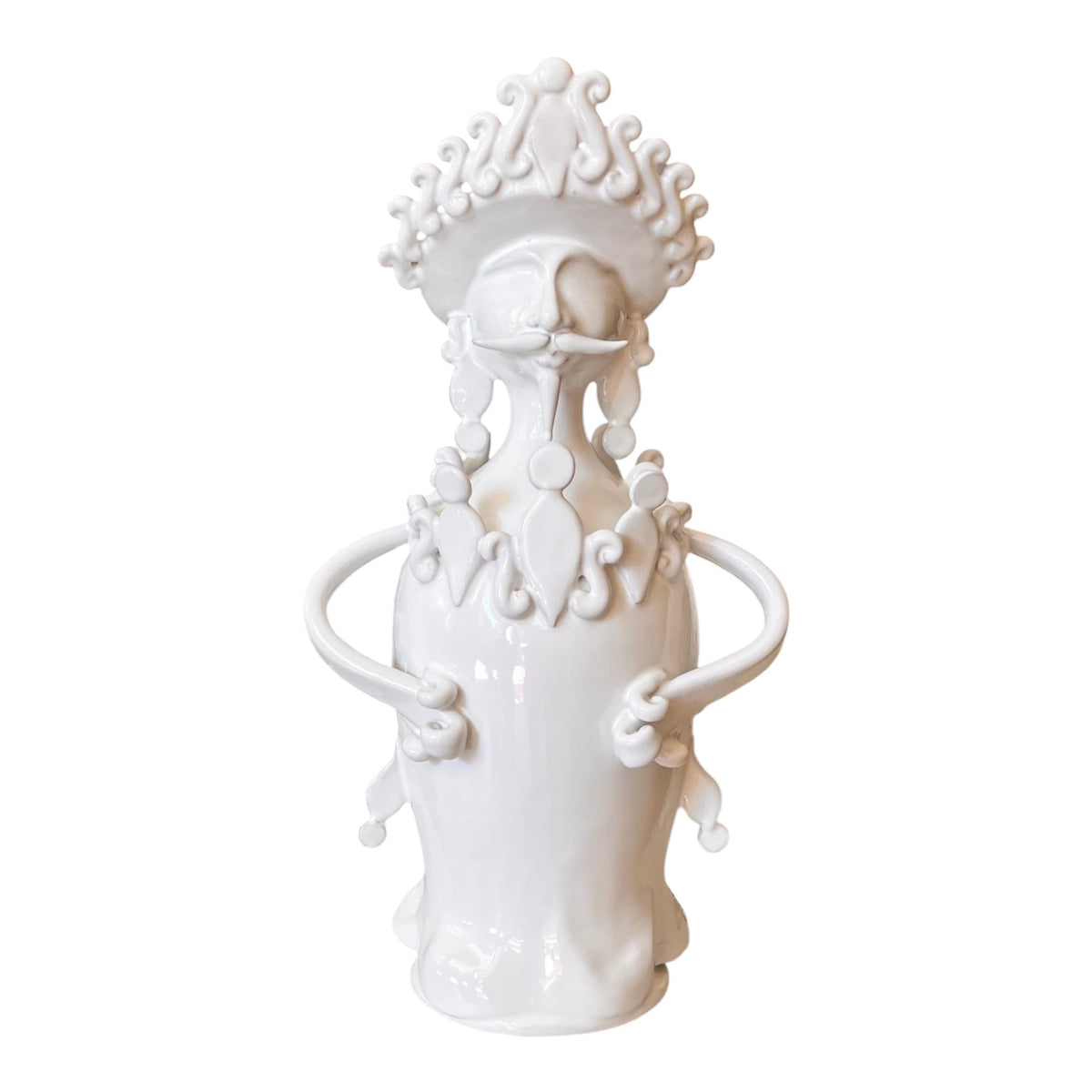 Portacandela Ceramica Artigianale Pugliese - Pupa di Grottaglie
