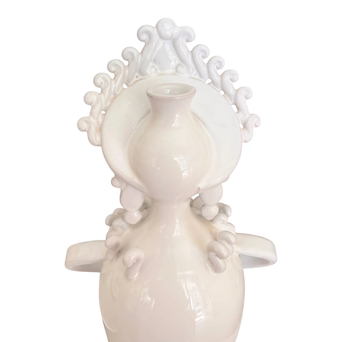 Portacandela Ceramica Artigianale Pugliese - Pupa di Grottaglie