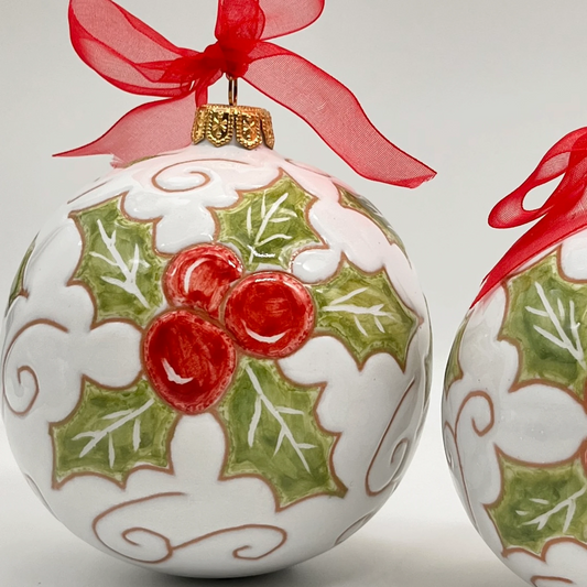Set regalo Natale 2026 in ceramica artigianale – Agrifoglio