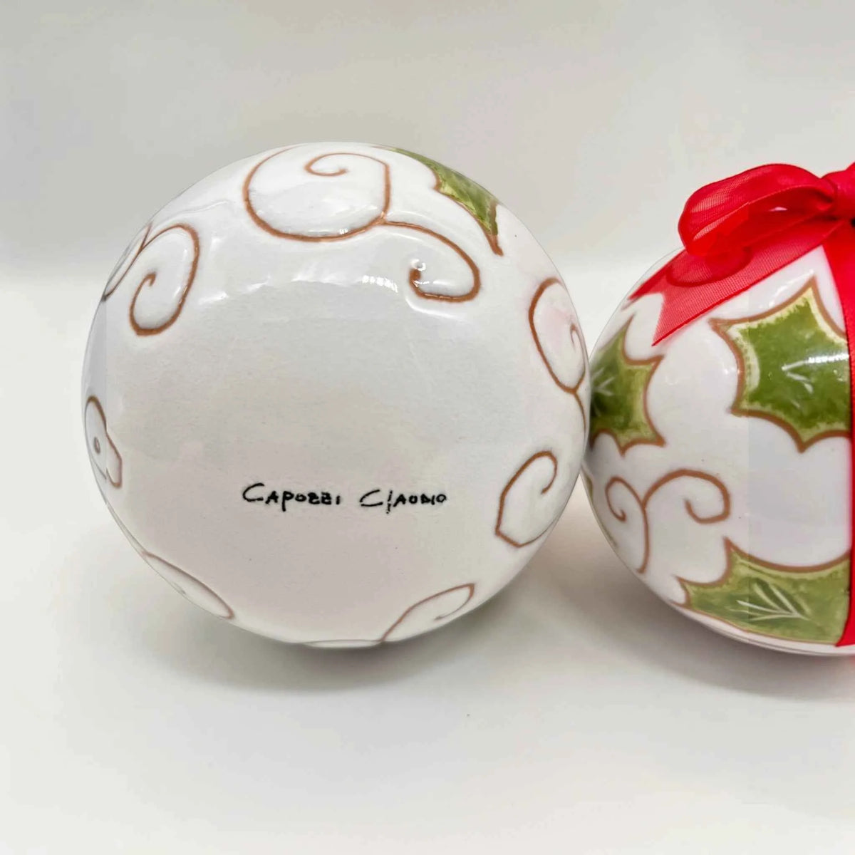 Set regalo Natale 2026 in ceramica artigianale – Agrifoglio