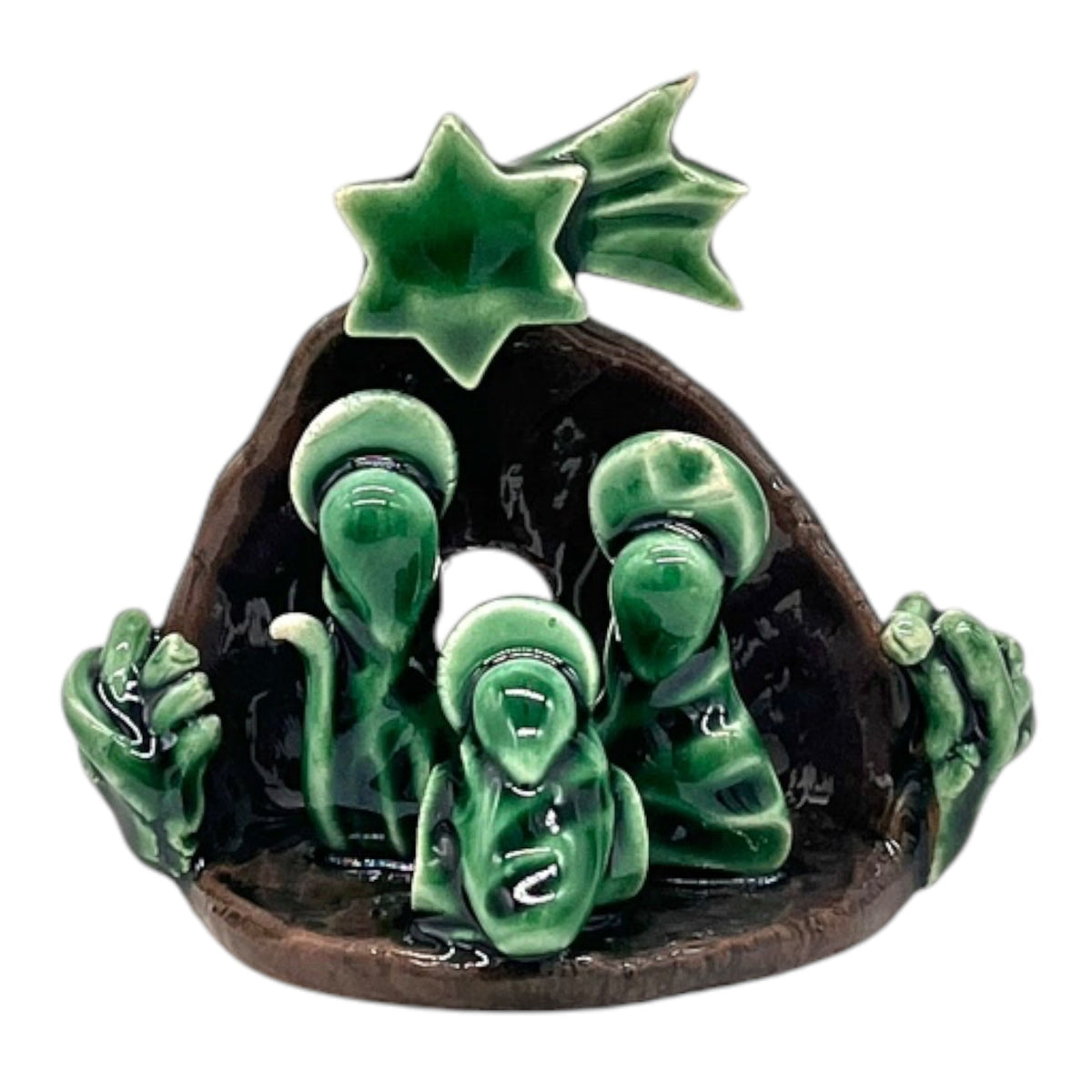 Piccolo Presepe in ceramica artigianale fatto a mano