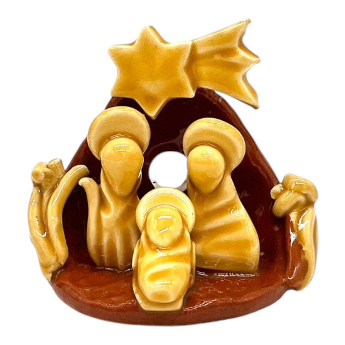 Piccolo Presepe in ceramica artigianale fatto a mano