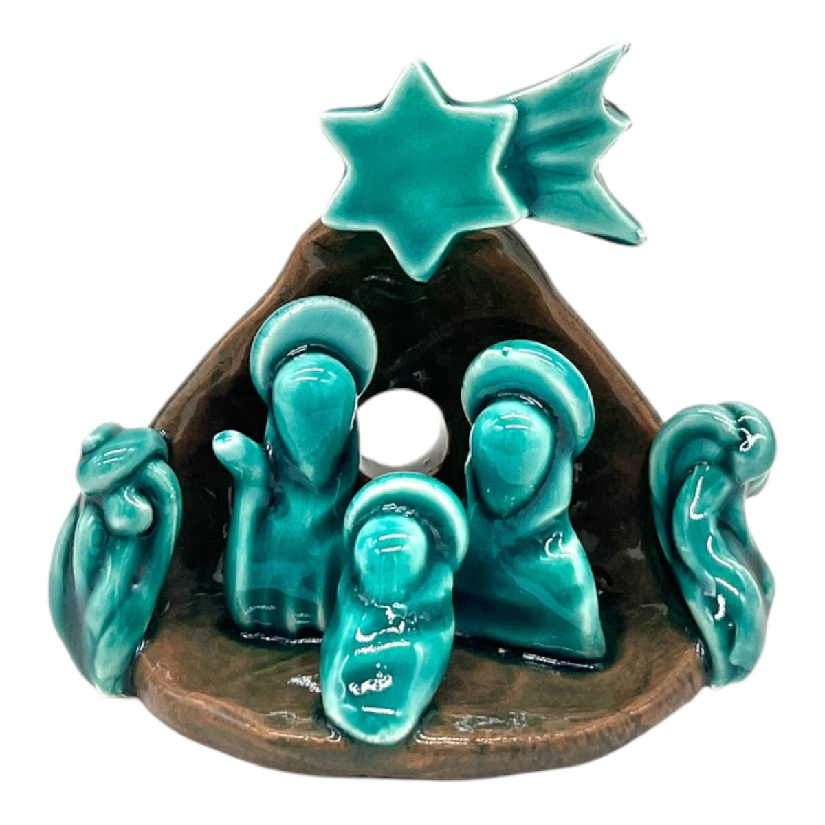 Piccolo Presepe in ceramica artigianale fatto a mano