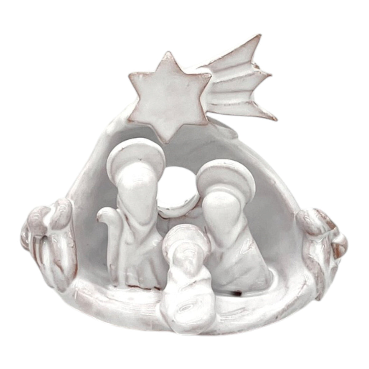Piccolo Presepe in ceramica artigianale fatto a mano