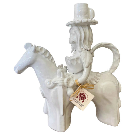 Cavaliere Ibrido – Portacandele in Ceramica