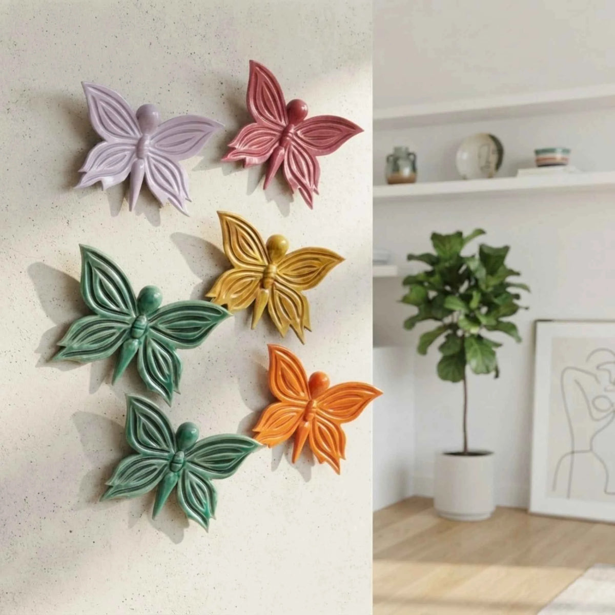 Farfalla in Ceramica  – Scultura Decorativa