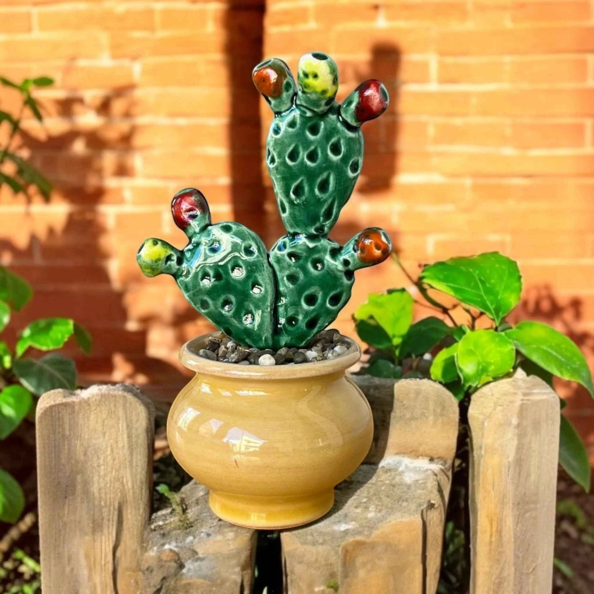 Opuntia – Fico d'India in Ceramica Artigianale