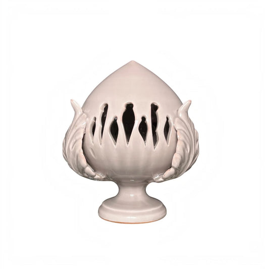 Pumo Pugliese Intagliato Color Tortora - Poz Studio - Poz Studio Ceramiche